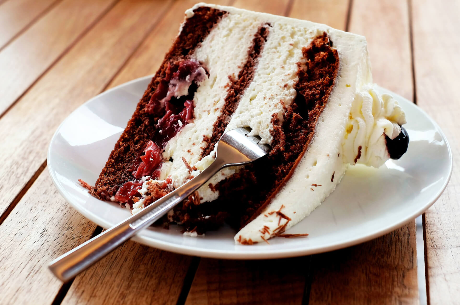 Fresh cream pastry slice