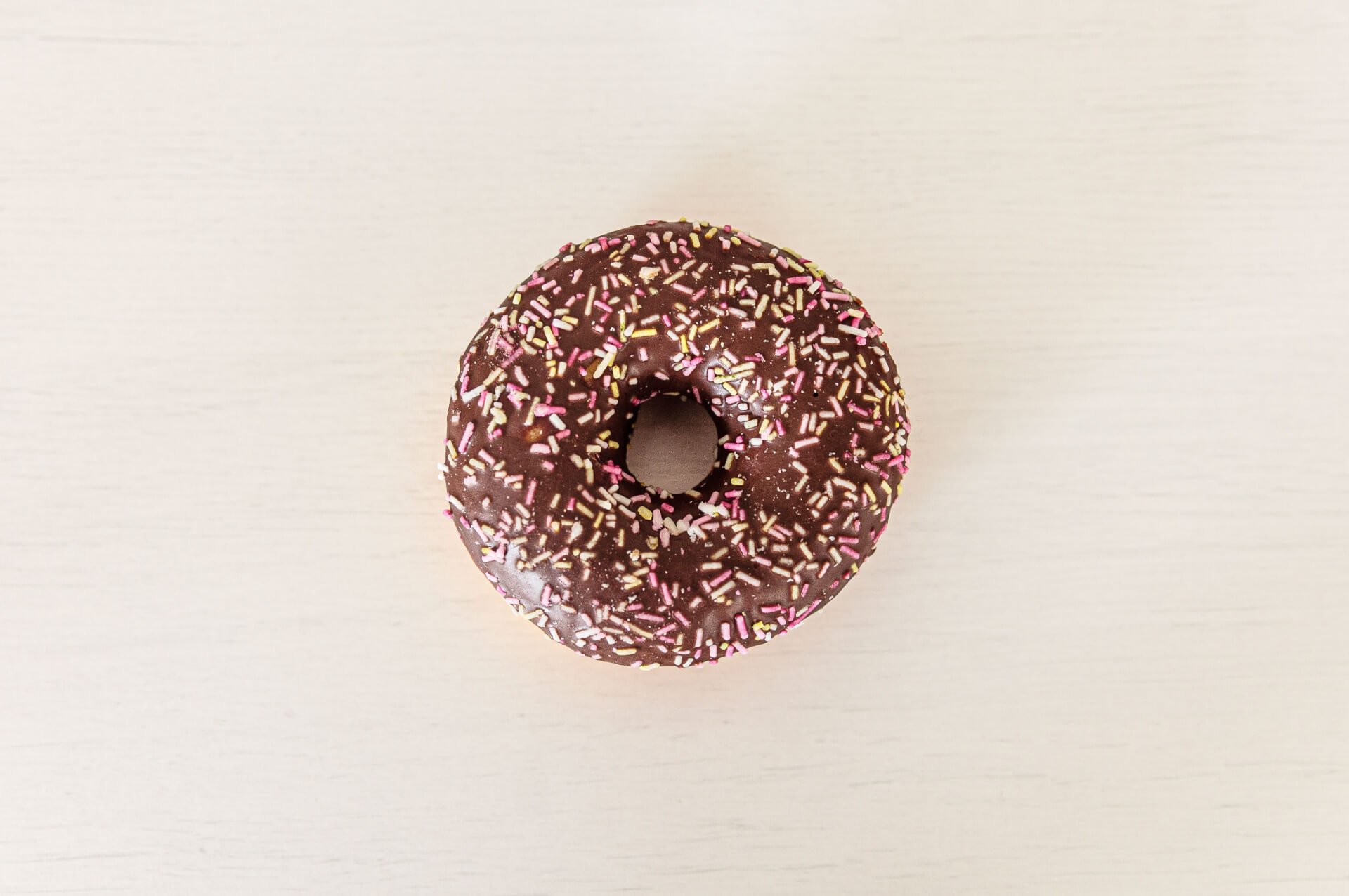Chocolate sprinkle donut